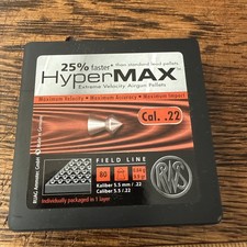 Rws Field Line Hypermax Extreme Velocity 5.5mm 22 Caliber Pellets 9.9 Gr Premium