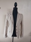 Women's Joseph Ribkoff Three Button 2 Pocket Jacket Blazer Beige Size 8 — photo 2