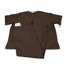 NWT Scrub Set Adar Uniforms Unisex Brown Top 3XL, Bottom XXLT. Read Description