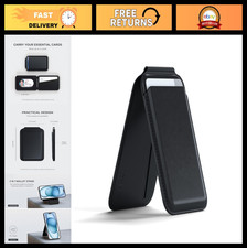 Magnetic MagSafe Wallet  Stand, 4 Slot Card Holder with NFC, Adjustable Phone A