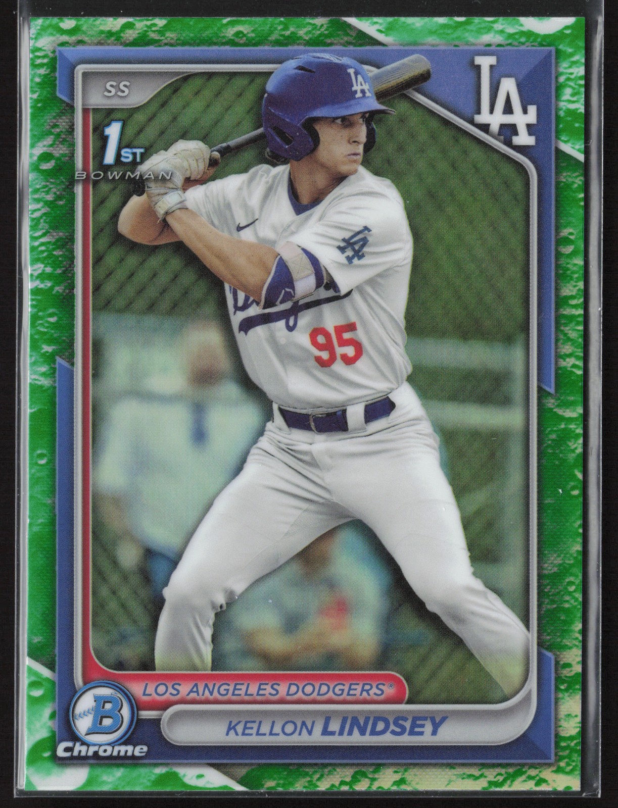 2024 Bowman Draft #BDC-24 Kellon Lindsey Chrome Lunar Glow Refractor