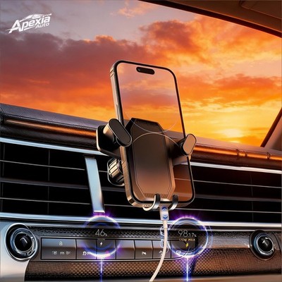 Car Mount Air Vent Phone Holder Swivel Cradle Strong Grip AC for Smart Phones