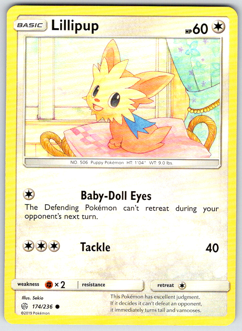 Lillipup 174/236 SM - Cosmic Eclipse Common 2019 NM