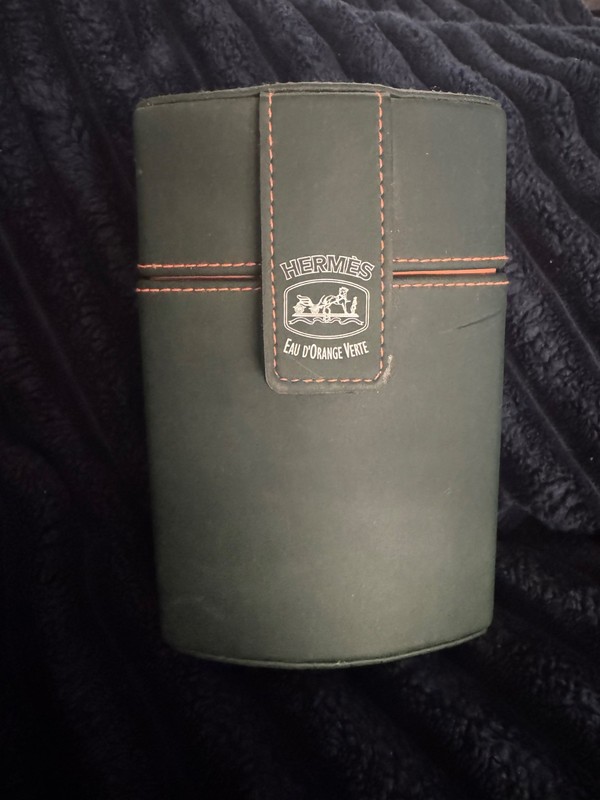 Vintage Hermes Leather Perfume Box