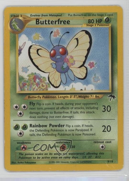Butterfree Pokemon Southern Islands Collection #9 2001
