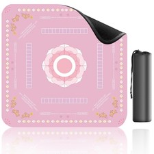 Mahjong Table Mat, 33x33 Inch, Noise Reduction Anti-Slip Surface for Poker, C...