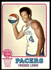 1973-74 Topps Basketball Card Freddie Lewis D Indiana Pacers #212