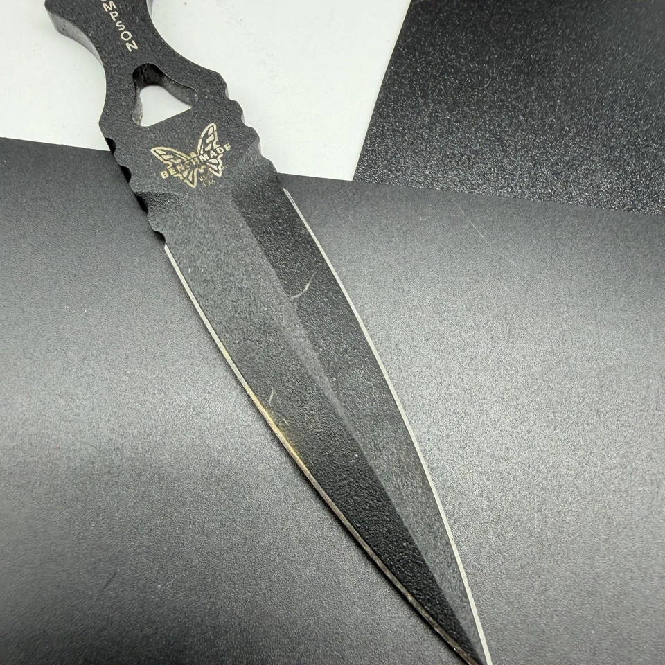 Cuchillo de hoja fija Benchmade 176 SOCP Greg Thompson Dagger con funda negro EE. UU. Foto 4 de 4