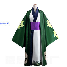 Wano Country Roronoa Zoro Kimono Cosplay Costume Halloween Cloth Uniform Gifts
