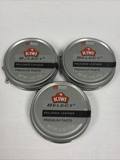 3 Pack Kiwi Select Polished Leather Premium Paste 1  oz. Black