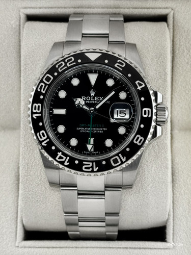 2018 GMT-Master II 40mm 116710LN Stainless Steel Black Dial