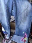 Clash jeans embroided ankle Womens Jeans Size Xl Nwt Look — photo 2