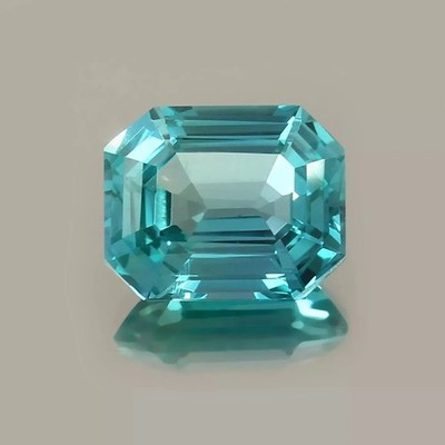 Awesome Bluish Sapphire Emerald Cut 12 Ct Natural Loose EGL Certified Gemstone