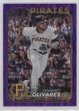 2024 Topps Series 2 Purple Foil 124/799 Edward Olivares #527 1k0w
