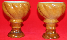 DDR Blumentopf Kelche Paar Sukkulenten Kakteen Schale Keramik Topf Set Kaktus