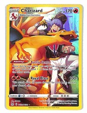 charizard with trainer pokemon card Sold at Auction: 1999 Master #06 From Burger King Set as well as folds Charizard | Generations | TCG