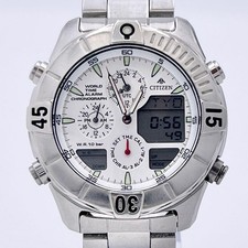 Citizen Promaster Navihawk C300 World Time Chronograph Watch wrist 18cm