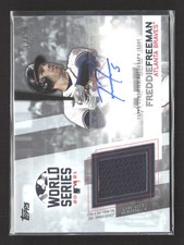 2022 Topps World Series Champion Autograph Relic Freddie Freeman #WCAR-FF 32/50