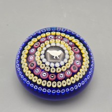 1979 Baccarat Crystal Gridel Pigeon Millefiori Paperweight