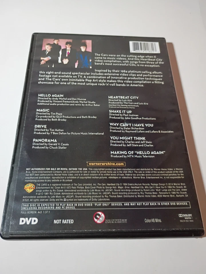 The Cars: Heartbeat City DVD (1984) Foto 2 de 3