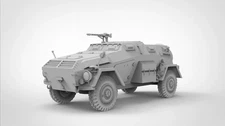 3D Printed 1/72/87/144 German Sd.Kfz.247 Ausf.B (4×4) Command Vehicle Model Kit