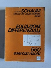 Equazioni Differenziali – Frank Ayres Jr. – Schaum ETAS 1973 – Prima edizione 