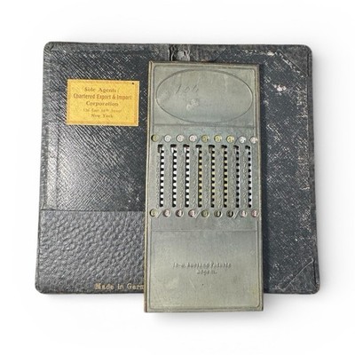 Vintage German Mechanical Calculator with Case