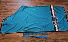 ESKADRON Jersey Abschwitzdecke türkis mint abnehm Bauchgurte XXL 165 KB Kaltblut