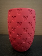 Mickey Mouse Red Self Print Resin Bathroom Toothbrush Holder New
