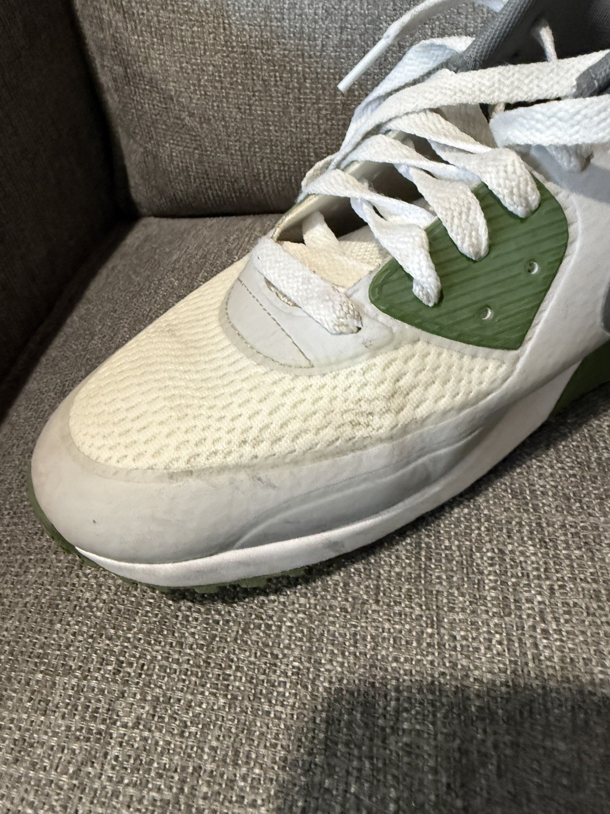 Nike Air Max 90 Golf Smoke Grey Dark Green Shoes Men's 11.5  CU9978-108 Sneakers thumbnail 4