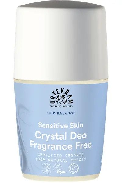 Urtekram - Urtekram Fragrance Free Crystal Deodorant - 50ml | COSMOS ORGANIC certified by Ecocert Greenlife; Natural deodorant with mineral salt and aloe vera, without added perfume - Image 3
