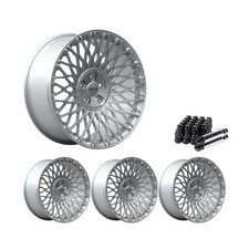 Set of 4 19" Silver Alloy Wheel Rims 5x112 fits Genesis G90, RTX1W 5Lug
