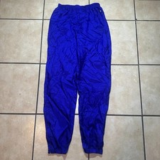 Vintage 90  s Nike Purple Nylon Windbreaker Track Pants Mens Size Small Tapered