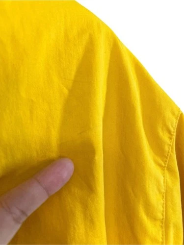 Nautica Vintage 90s Yellow and Navy Reversible Sailing Windbreaker Jacket Size L image 5