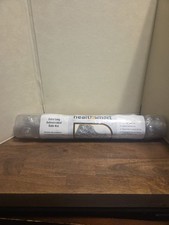 HealthSmart Bath Mat Extra Large Safe No Slip Antimicrobial 15.5  x40  Clear NEW