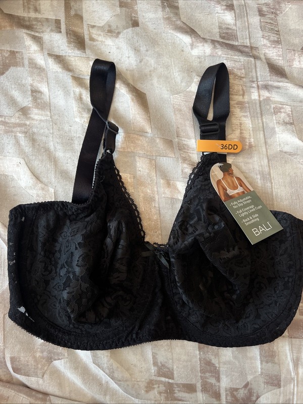 Ladies Bali Bra Black DF3432 Size 36DD 