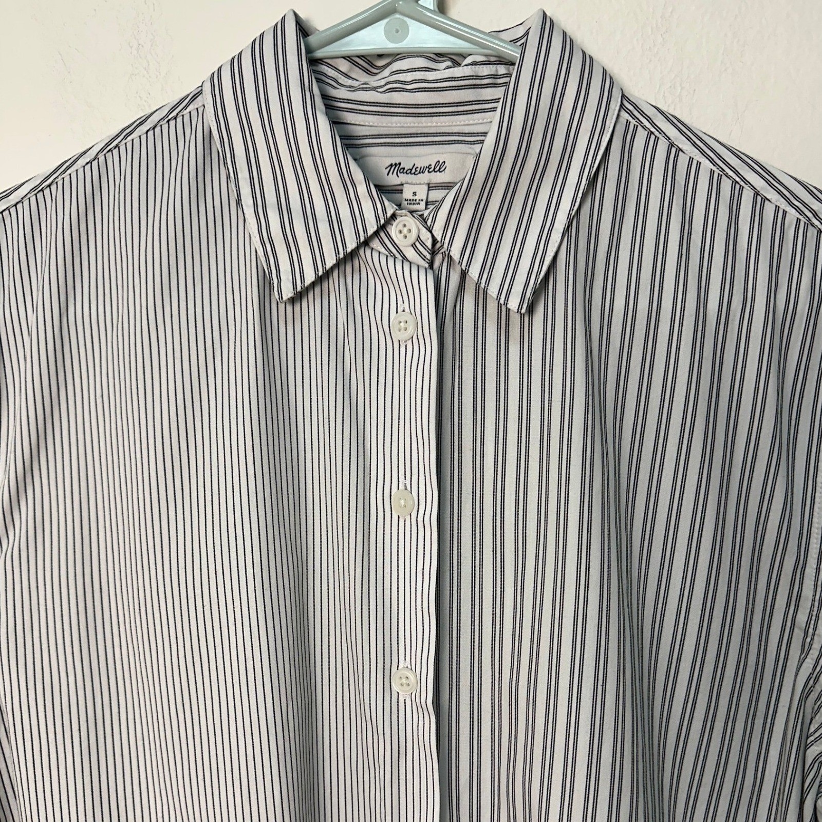 Madewell Two Pattern Striped Button Down Shirt Fi… - image 4