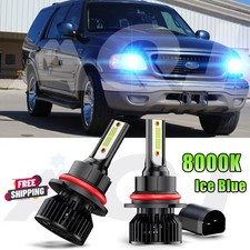 Blue For Ford Expedition 1997-2002 2pc 9007 Hb5 Led Headlight Bulbs Hilo Beam