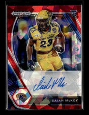 2021 Panini Prizm Draft Picks #DPA-IMC Isaiah McDuffie Autographs Red Ice