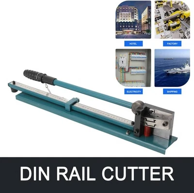 Manual Din Rail Cutter Tool Double Groove Rail Cutter Tool for 1.4 In Iron Rails