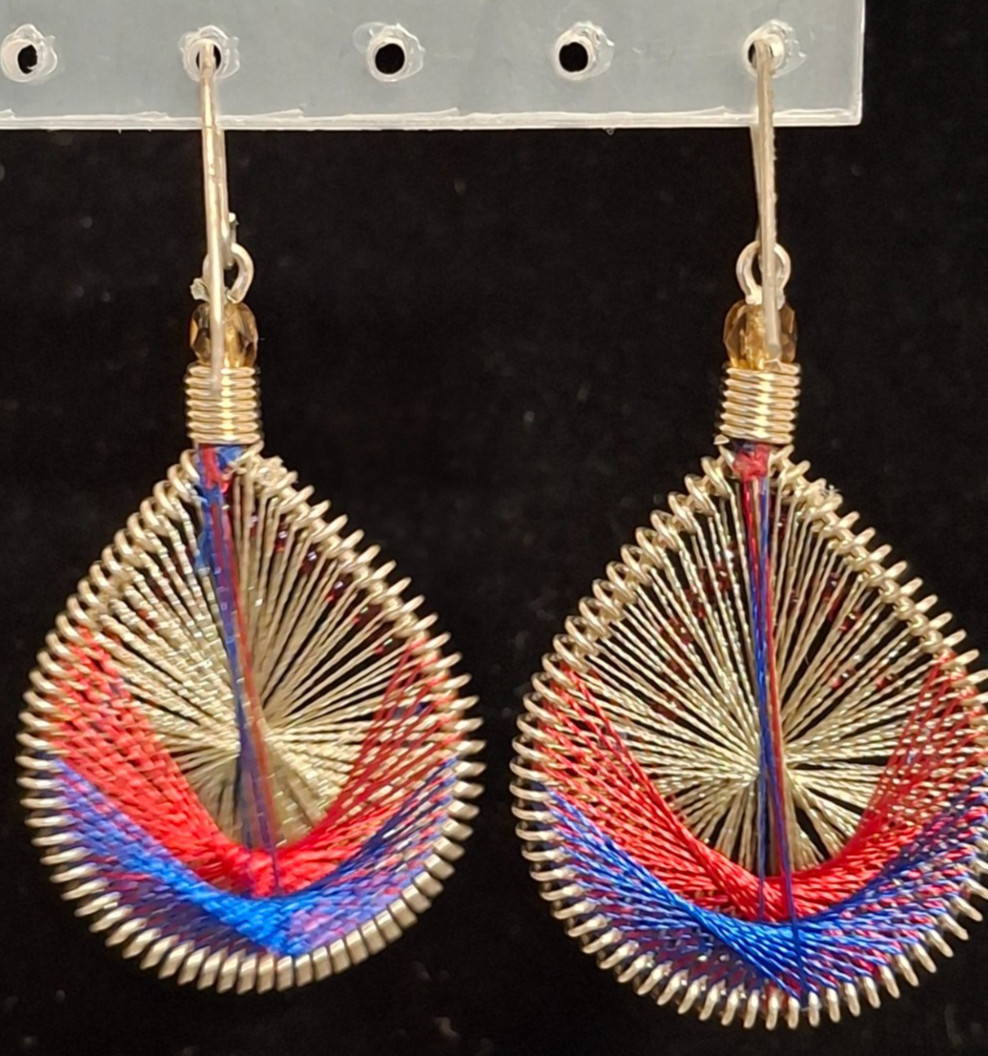 Boho Beaded Silk Thread Dreamcatcher Mermaid Dang… - image 3