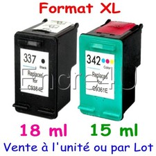 Cartouches d'encre compatibles avec HP Photosmart C4180 ( HP 337 XL HP 342 XL )