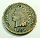 1899 P Indian Head Cent Penny  *VF - VERY FINE DETAILS*  **FREE SHIPPING**