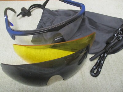Champion Fahrradbrille Radbrille Sportbrille mit 3 Gläser Bügellänge verstellbar