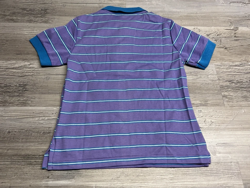 Polo Vintage Juvenil El Unicornio Plateado Años 80 90 Preppy Talla M 10.5-12.5 Púrpura Foto 2 de 4