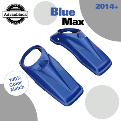 Blue Max 8'' Saddlebag Speaker Lids Cover Fits Harley Davidson FLTR FLHX 2014+