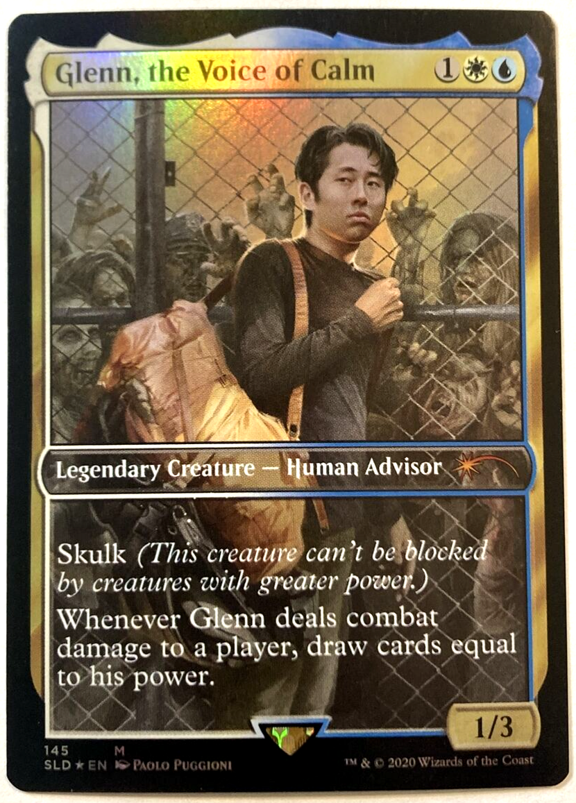 glenn mtg card MTG Glenn, the Voice of Calm *FOIL* Secret Lair Drop 145 NM