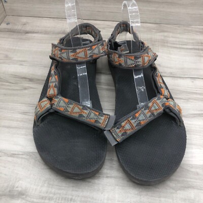 Teva Sandals Mens 13 Original Gray Nylon Webbing Hook and Loop Outdoor Shoes Teva Sandals Mens 13 Original Gray Nylon Webbing Hook and  main image 3