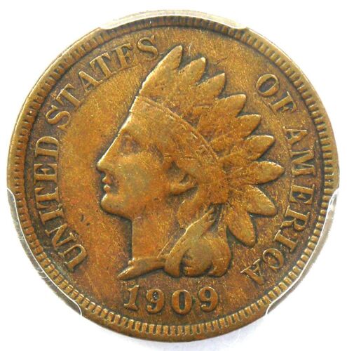 1909-S Indian Cent 1C - Certified PCGS VF30 - Rare Key Date Penny!