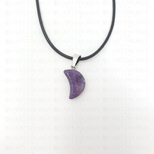 Amethyst Stone Chakra Necklace Quartz Reiki Crystal Healing Point Cut Pendant UK